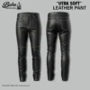 Mens leather pants black premium genuine leather