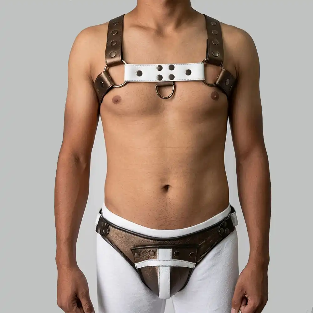 Mens Leather Harness Set